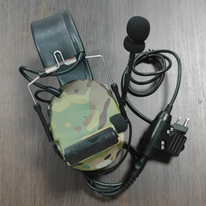 TCIHEADSET سماعة رأس تكتيكية Comta II Airsoft سماعة عسكرية للحد من الضوضاء سماعات الصيد حماية السمع غطاء للأذنين