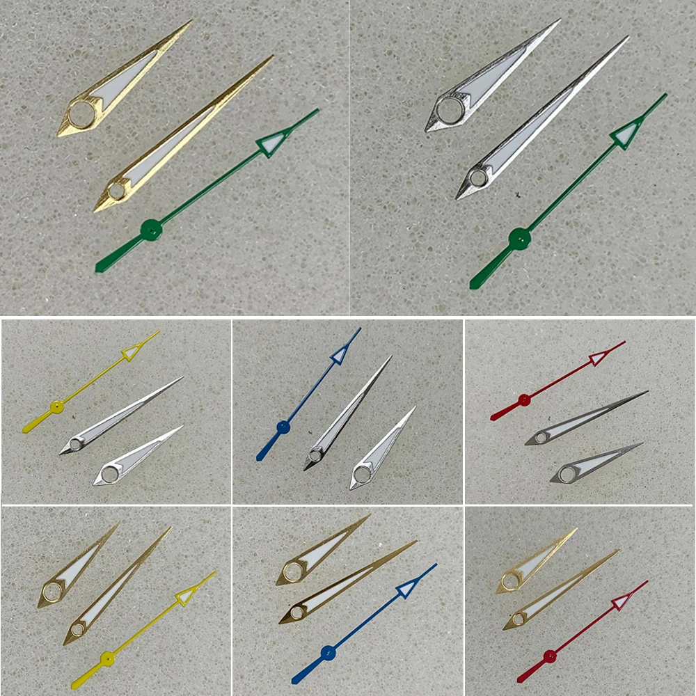 2023 New NH35 Hands Green Luminous 3Pins Needles Watch Accessories for NH35/NH36/4R/7S Movement