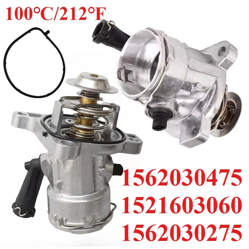 

100℃ 1562030475 1521603060 1562030275 Engine Thermostat Housing Assembly For Mercedes-Benz C63 CL63 CLK63 CLS63 E63 AMG 6.3L V8