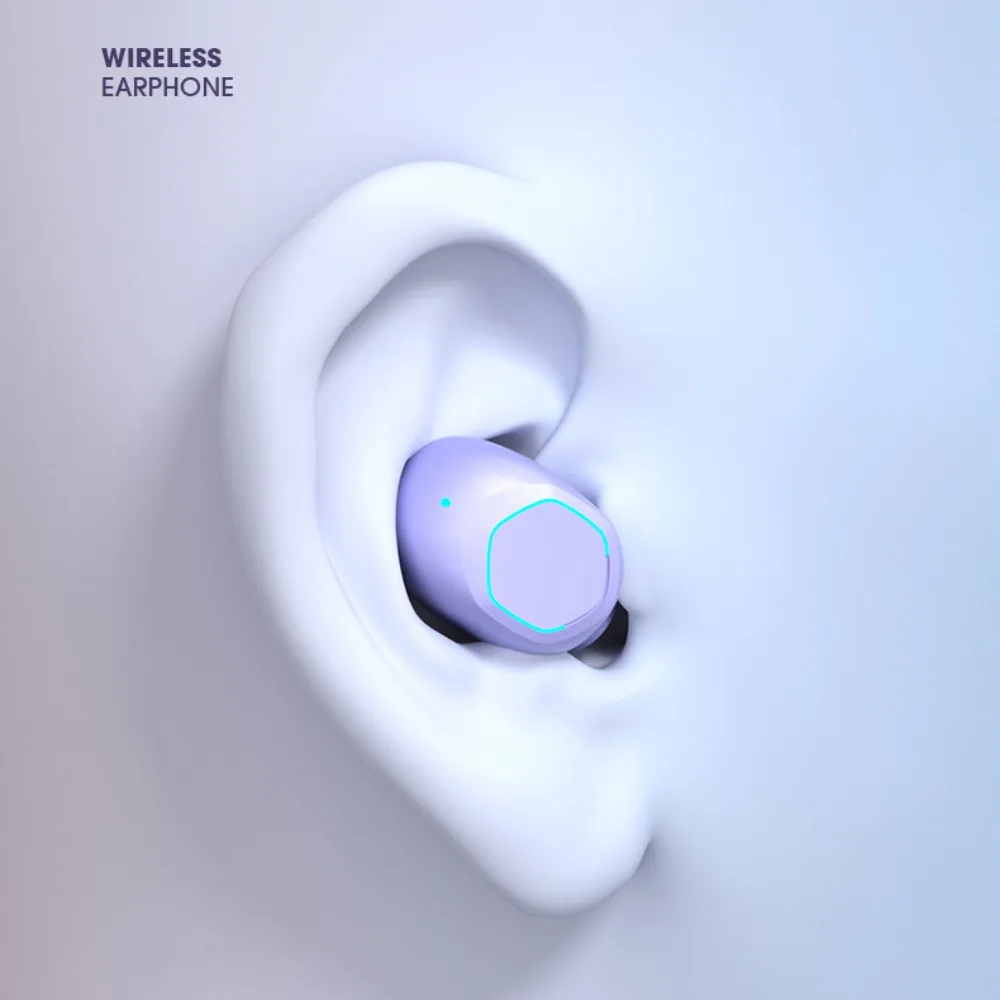 M21 Wireless Bluetooth Earphone Transparent Case Stereo Wireless Earphones Mini HiFi Bluetooth Headset Mobile Phone Universal