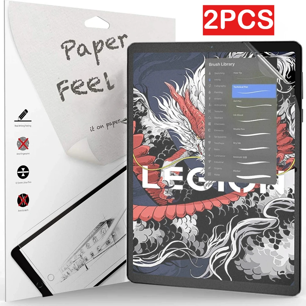 

2Pcs Paper Feel Like Screen Protector for NEW Lenovo Legion Y700 2025 8.8 Inch 4th 3rd 2rd Generation 2023 Screen Film No Glass