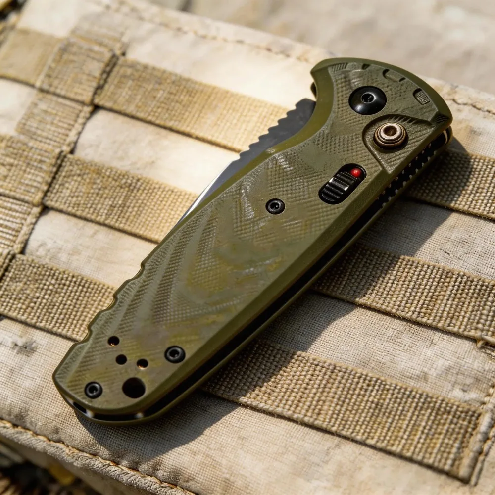 BM4300 Advanced Pocket Folding EDC Tool, Made of Durable D2 Steel and G10 Handle; Smooth Feel, Suitable for Daily Carrying; Reliable Outdoor Equipment, Suitable for Hiking, Camping, Traveling, Fishing, A Great Gift Choice for Men - view 3