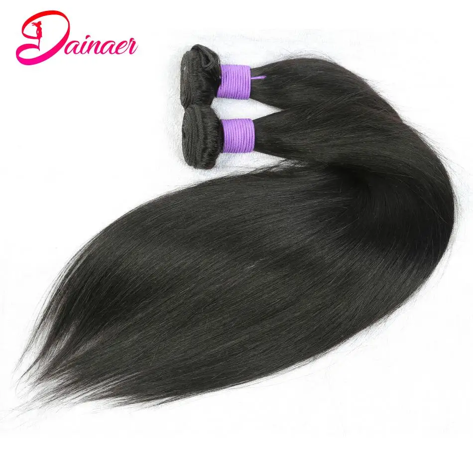 Indian 100% Human Hair Straight Bundles Remy Hair Weaving Natural Hair Extensions Bone Straight Human Hair Bundles