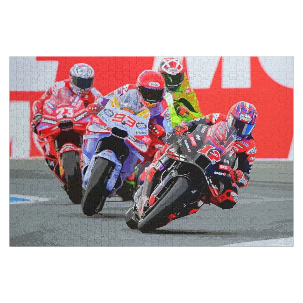 

Maverick Vinales, превращающиеся в голландском TT в Assen 2024, акварельная головоломка, рождественские игрушки, подарочная головоломка на заказ