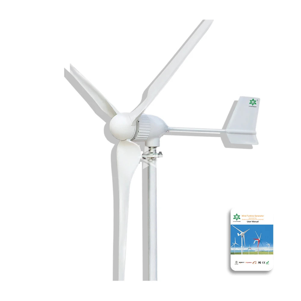 

VESDAS 1000W 24V 48V powerful Residential Wind Turbine Generator small Windmill System hybrid wind solar power system