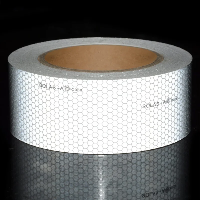 5cm*5m High Intensity Reflective Solas Grade Tape Waterproof Conspicuity High Intensity Reflector Self-Adhesive Sticker For Boat