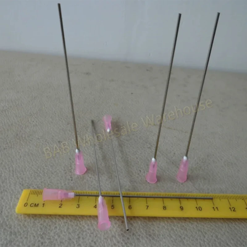 15pcs Extra Long Blunt Tip Flat Head Paste Adhesive Glue Liquid Dispensing Needle Syringe Tip+1 pcs hand drill