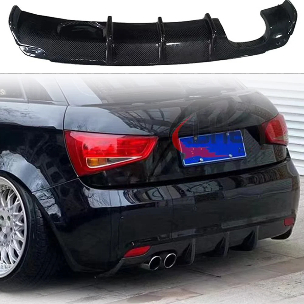Used for 2010-2018 Audi A1 1.4T 1.2T  100% carbon fiber spoiler car rear bumper diffuser - view 3