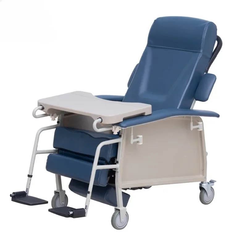 

YC603 Hospital Medical Folding Recliner Patient Attendant Adjustable Geriatric Chair