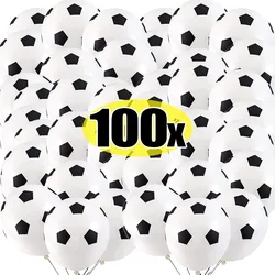 Palloncini da calcio grandi da 12 pollici tema sportivo pallone da gonfiaggio in lattice di calcio giocattoli per bambini Baby Shower forniture per decorazioni per feste di compleanno