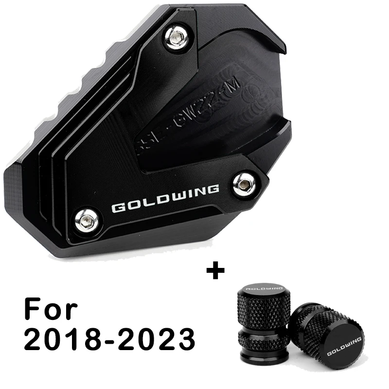 For Honda Goldwing 1800 GL1800 2002-2023 2017 2018 2022 Motorcycle Accessories Kickstand Foot Side Stand Enlarger Pad Valve Caps