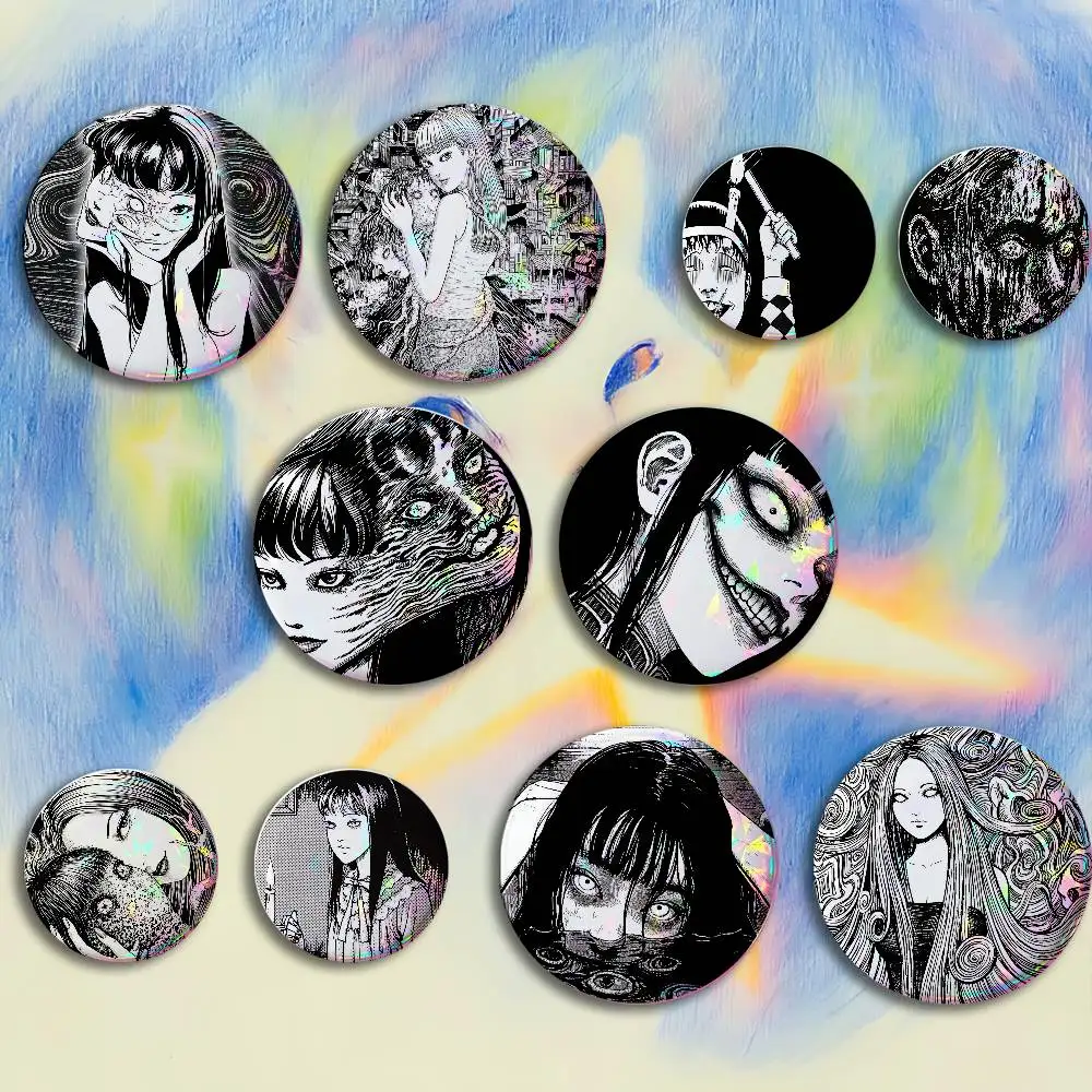 J-Junji Ito M-manga Badges 25 32 44 58 75 mm Round Customizable Wholesale Fan goods Self-made fan freebies