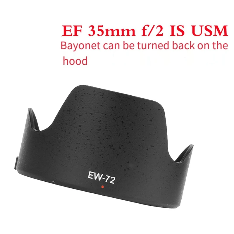 AU67-Flower Petal Lens Hood Shade Replace EW-72 For Canon EF 35Mm F/2 Is USM / 35 Mm F2 Is USM EW72 EW 72