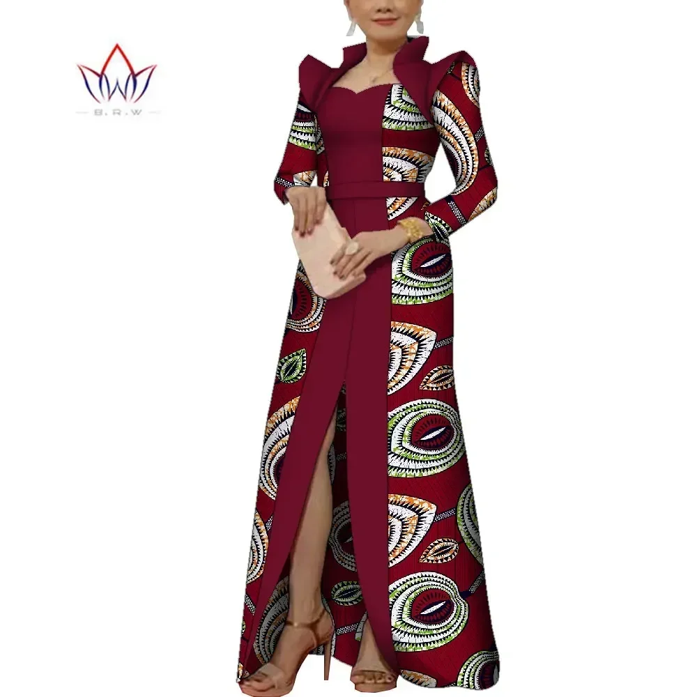 knee length dresses for ladies Lime Dashiki Print High Low Dress