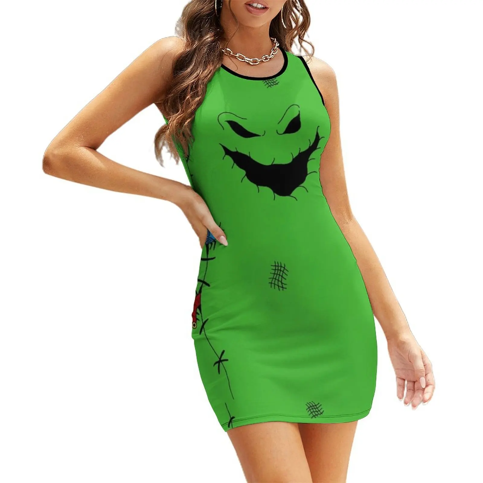 

green ghoul Sleeveless Sundress luxury dresses dresses summer woman 2025 Woman fashion