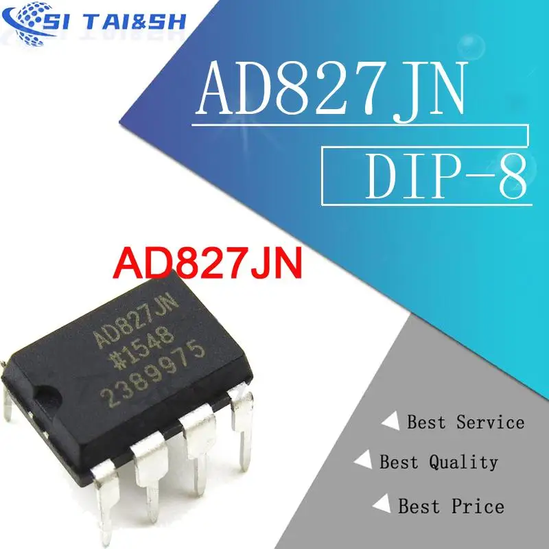 2pcs AD827 AD827JN AD827JNZ DIP-8 Audio Fever Dual Op Amp Amplifier