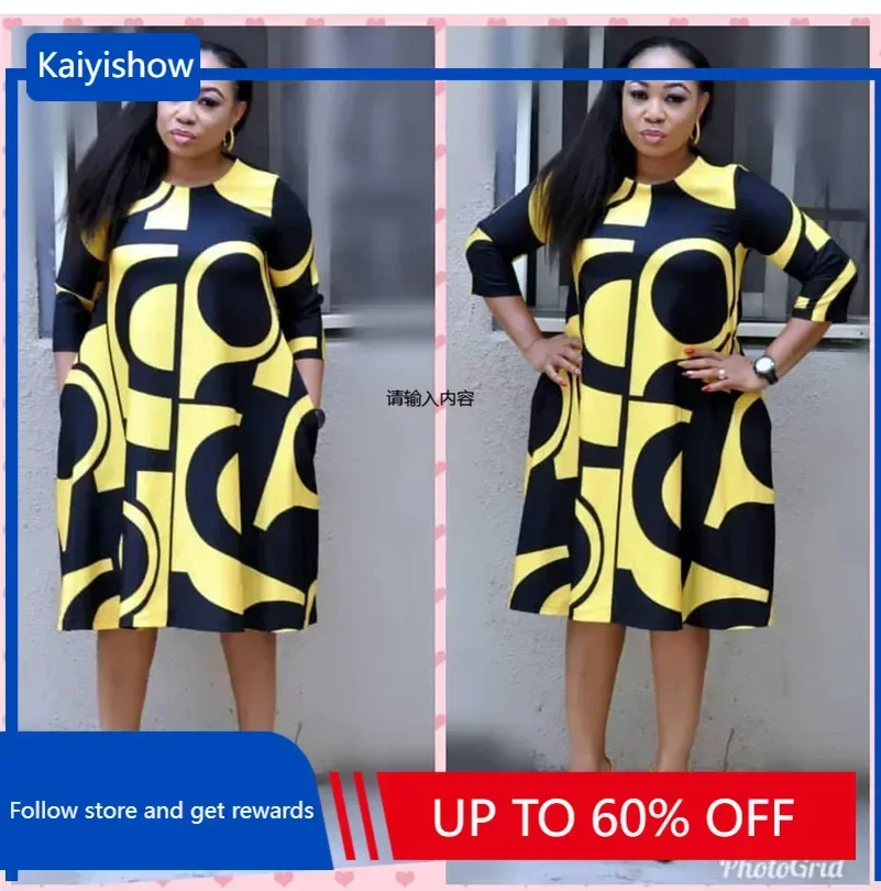 

2024 New fashion African Print Elastic Bazin Rock Style Dashiki full Sleeve Famous middle dresses