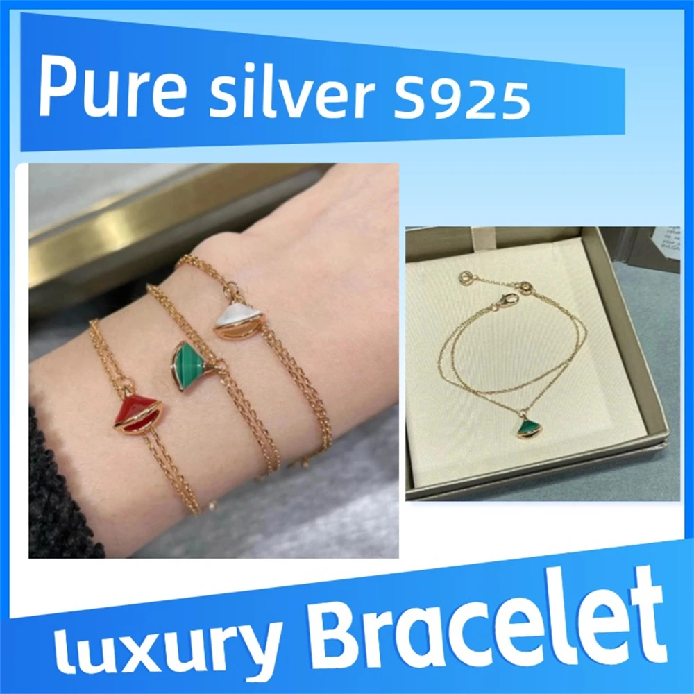 

Браслет из чистого серебра 925 пробы серии DIVAS' DREAM, элегантные роскошные ювелирные изделия, женский подарок на День святого Валентина, высокое качество