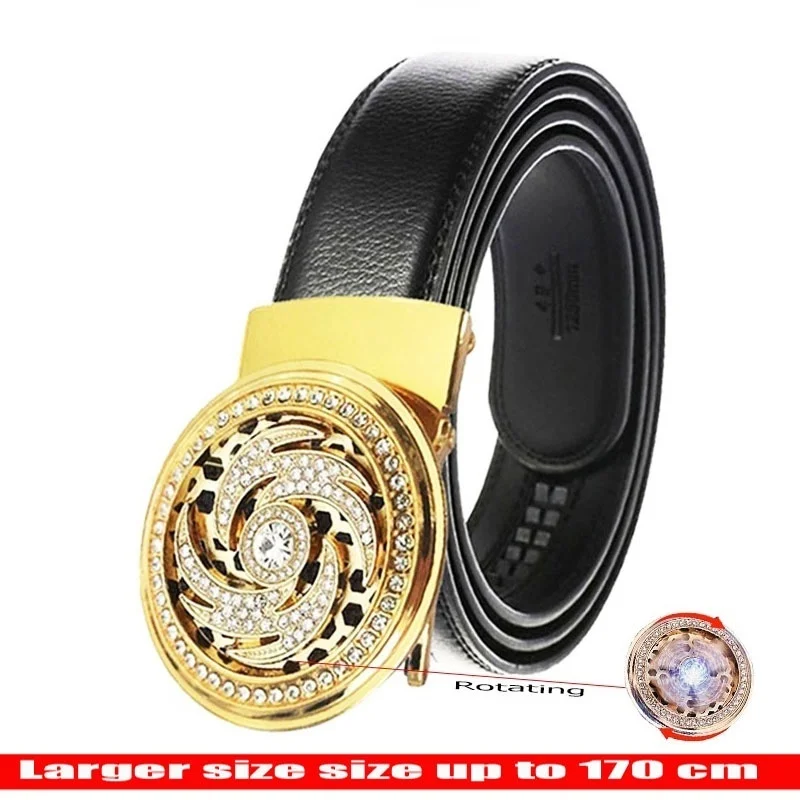 

Premium Men's Leather Belt - Adjustable Waist 80-170cm - Classic Business Casual Belts - Durable Fashion Accessories