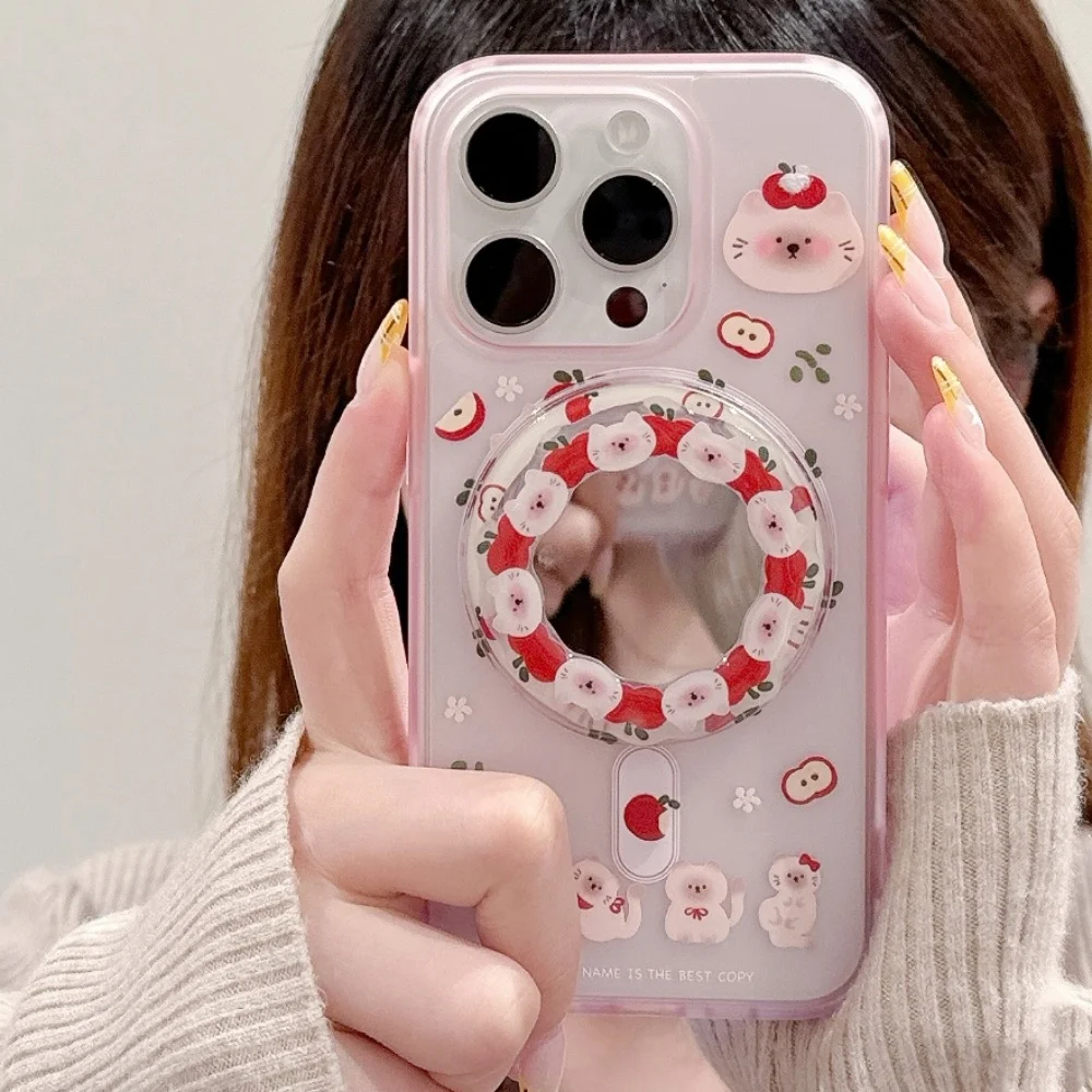 حامل أبل كوري لطيف لهاتف Magsafe حامل Griptok مغناطيسي لهاتف iPhone حامل شحن لاسلكي مضحك قابل للطي