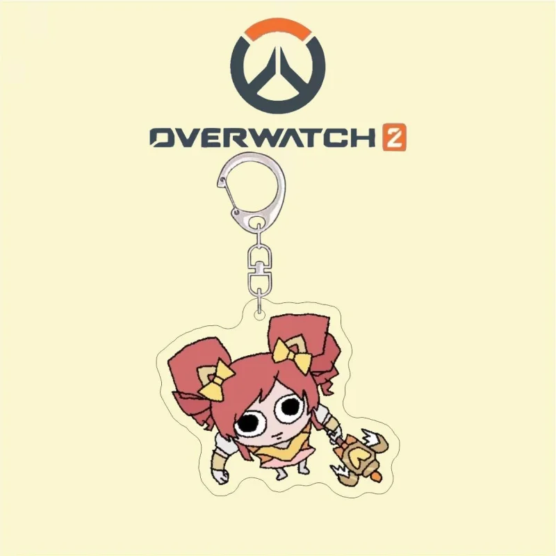 ccc GAME Overwatch HD Acrylic Keychain Ornament Backpack Hanging Decoration Accessories  Keyring Pendant  Shimada Hanzo view 2