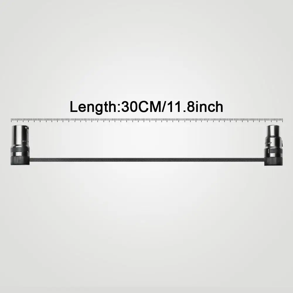 

Alvin's Cables Rotatable Low-Profile XLR 3 Pin Male to Female Ultra-Flexible Cable, Aramid-Reinforced for Sony|Canon|Blackmagic