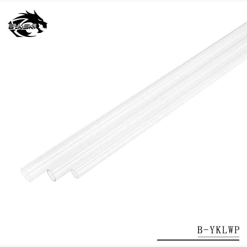 BYKSKI PMMA / PETG tubo rigido (OD12mm/OD14mm / OD16mm ) + 2mm spessore + 50cm lunghezza tubo rigido trasparente 2 pz/lotto