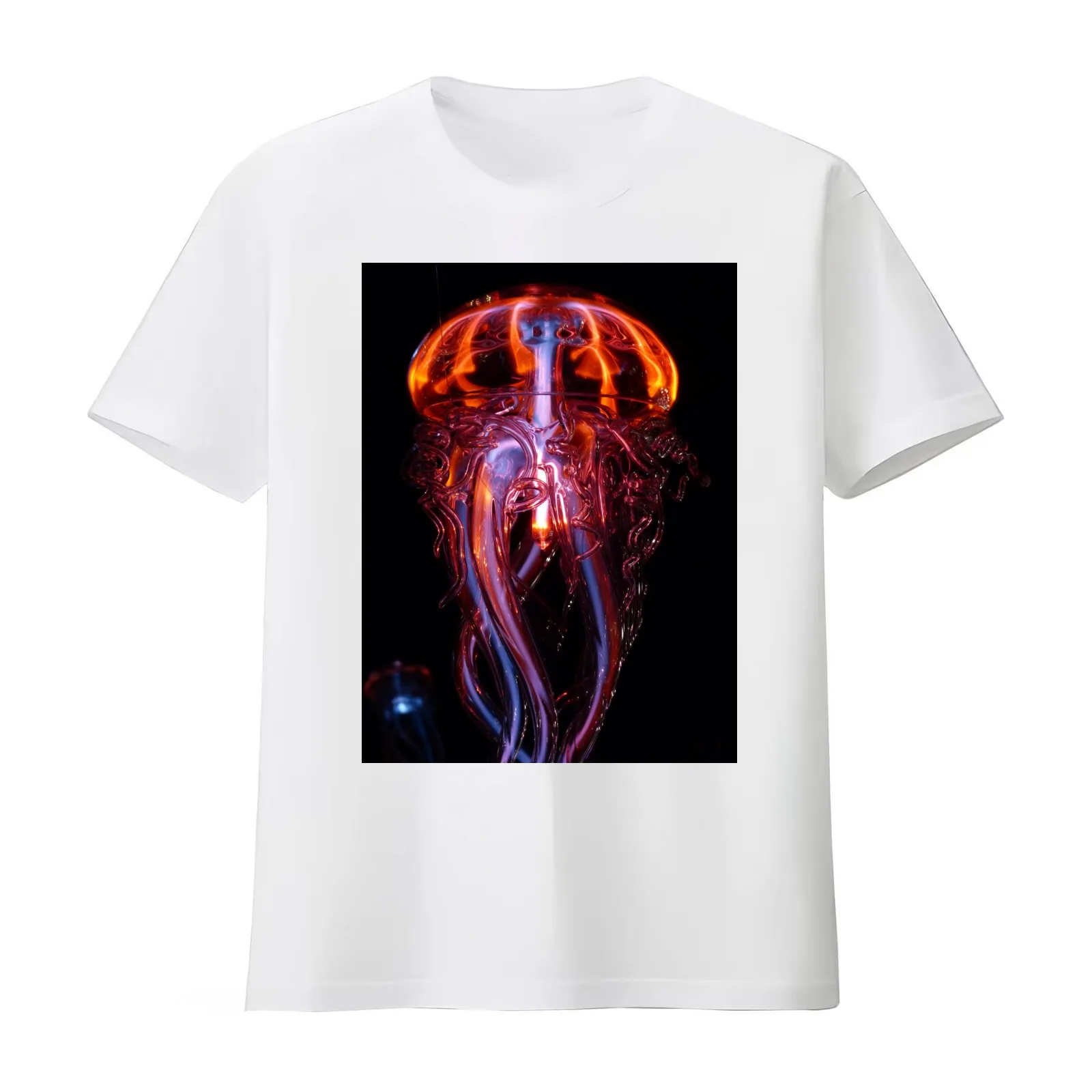 Glass Yellyfish Dank T-Shirt Summer Casual Cotton Tee Oversized Streetwear Tops Vintage Graphic Print Loose Fit Short Sleeve