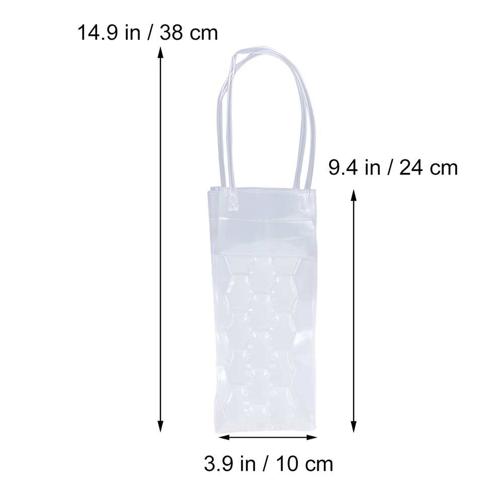 

3 pcs Bottle Cooling Bag Reusable Eco Friendly Chiller Gel Hexagonal Design For Parties BBQ Picnics Weddings Travel Camping