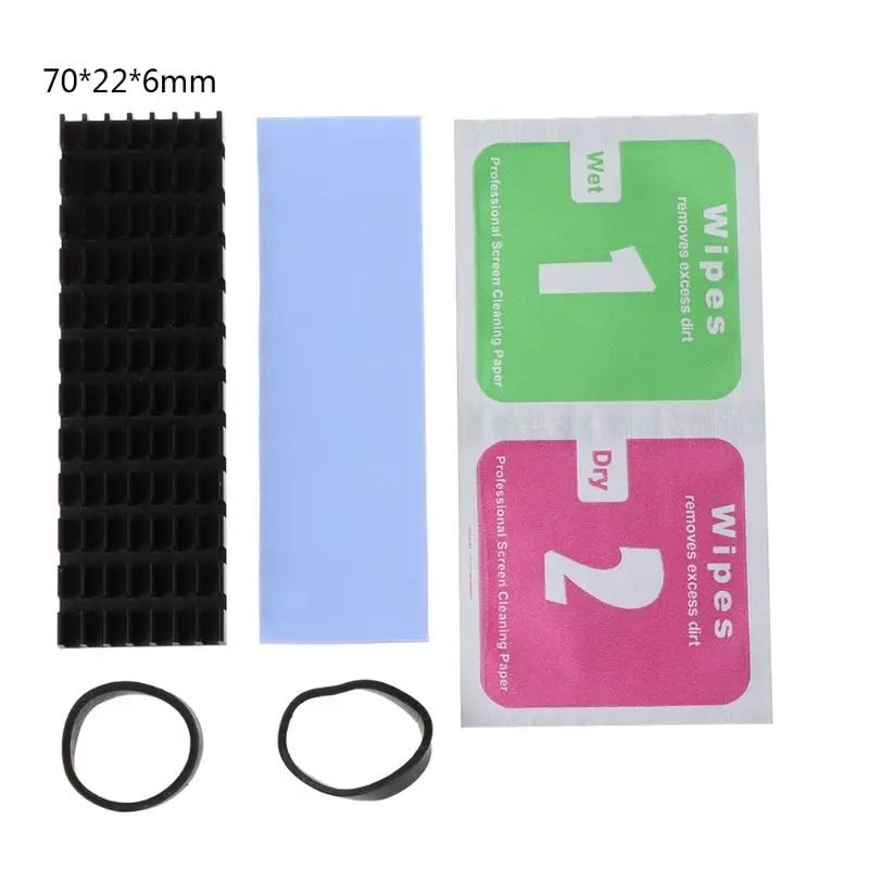 New Heatsink Heat Dissipation Radiator M.2 NGFF Cooling Heat Sink Heat Thermal Pads for M.2 NGFF 2280 PCI-E NVME SSD