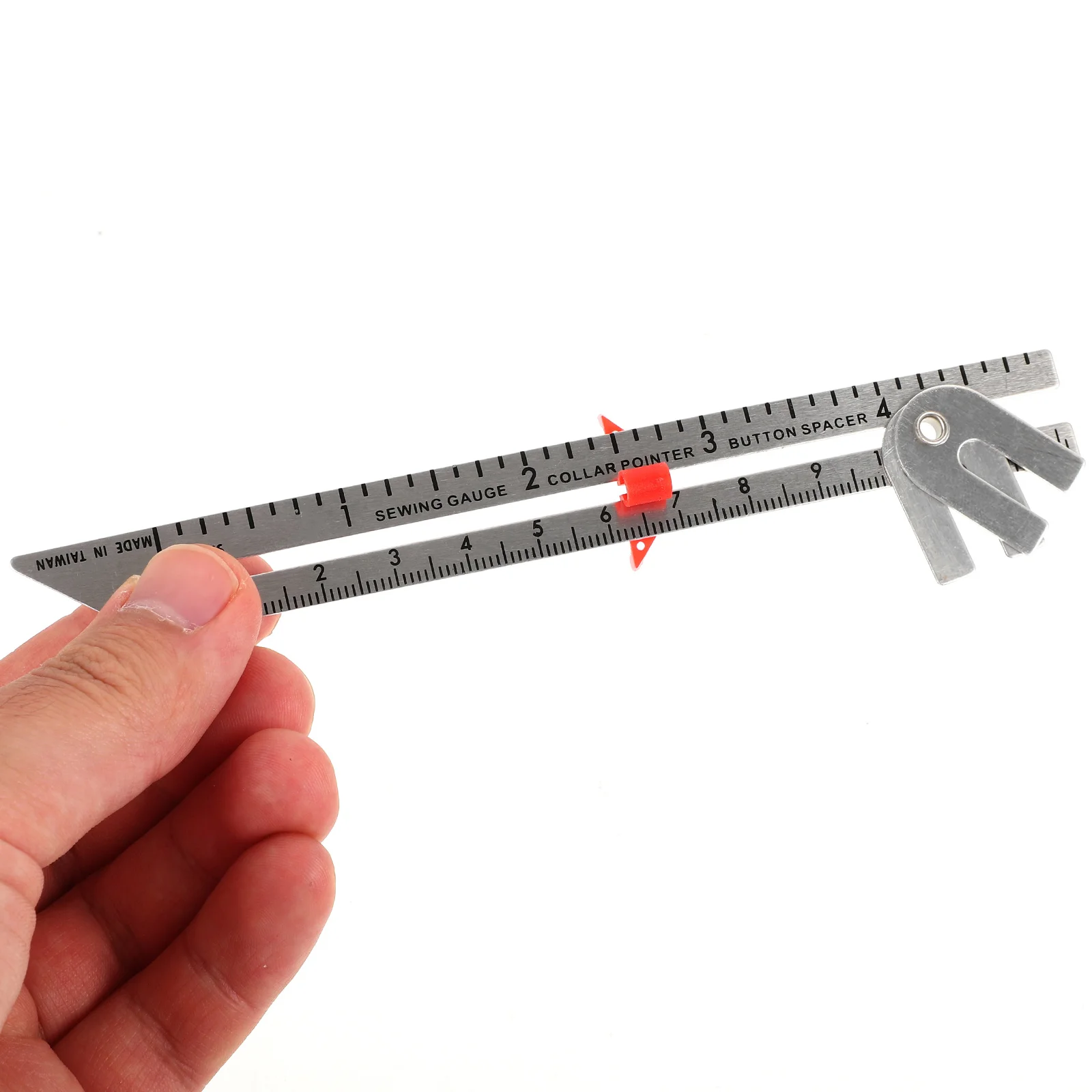

Quilting Ruler 1 Inch Sewing Gauge For Fabric Measuring Button Sliding Seam Pleat Spacing Hem Depth Ruler For Clothes