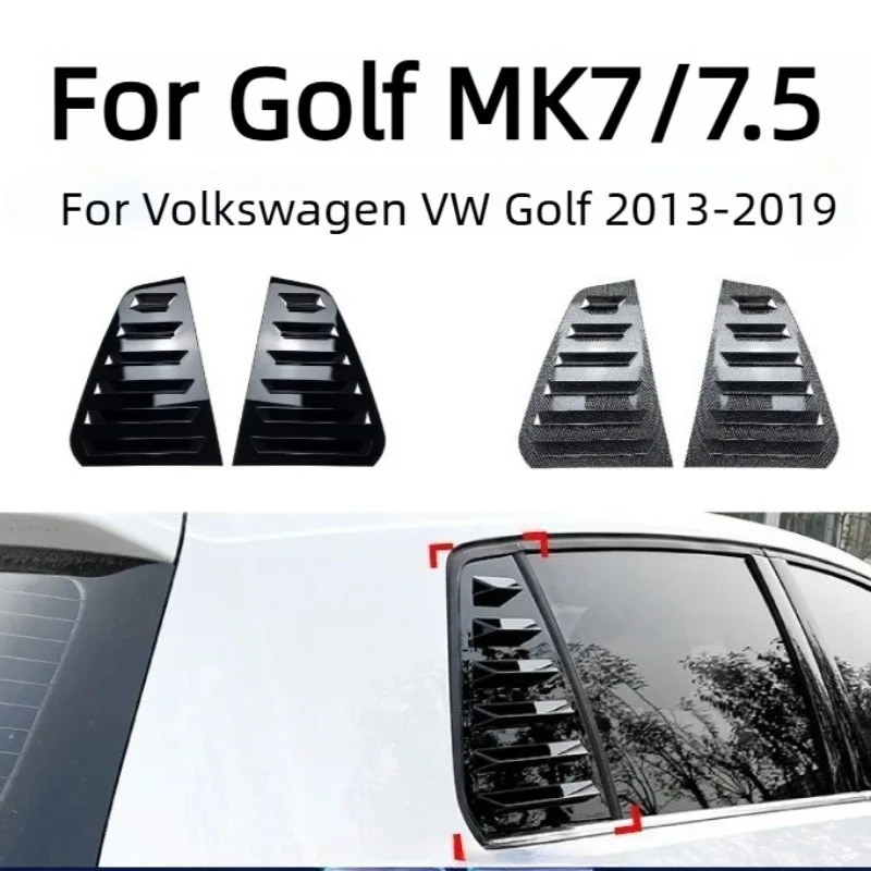 

Накладка-жалюзи на заднее боковое окно для Volkswagen VW Golf 4 5 6 7 8 MK4 MK5 MK6 MK7 MK7.5 MK8 1997-2025, декоративная накладка на окно, спойлер, воздуховод