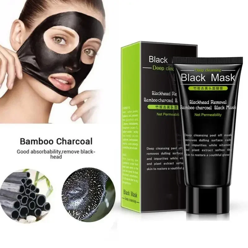 BIOAQUA Blackhead Remover Tearing Mask Deep Cleaning Skin Care Peel Off Masks Oil Control Deep Purifying Charcoal Black Mud Mask