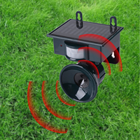 Solar Ultrasonic Animal Repeller New Repellent Outdoor Garden Pest Mouse Bird Cat Dog Bat Repellent Keep Animals Away