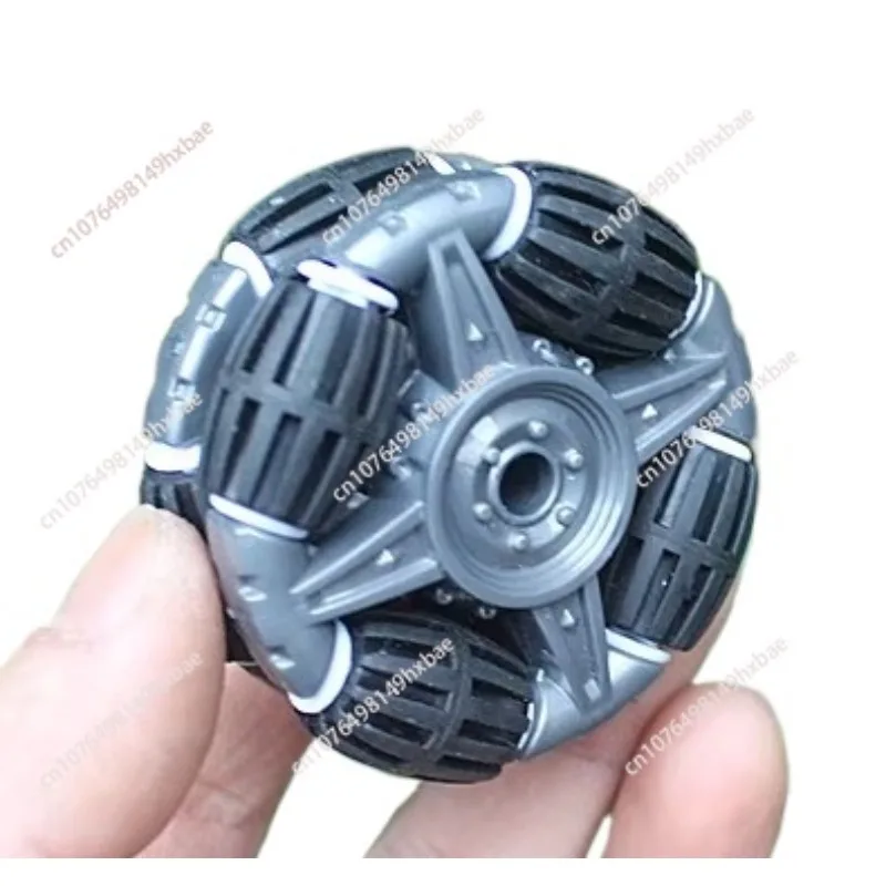 omnidirectional wheel, 90 ° smart car component, horizontal tire, 1 shot and 2 pieces.