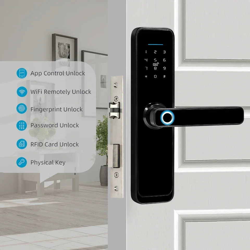 X2 High Security Smart Lock Blue tooth WiFi  Electronic Digital Intelligent Biometric Fingerprint Door lock