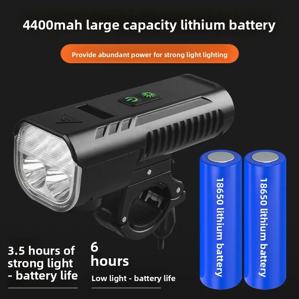 Headlight Power Display Mountain Bike Night Ride Lighting Riding Equipment Bike Light USB Charging Speaker