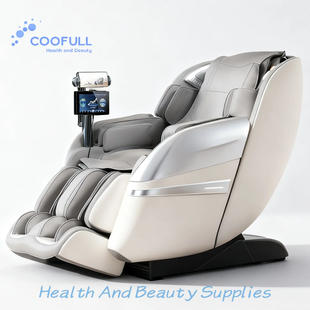 Coolfull 2025 Electric Human Touch Airbags Luxury Full Body Smart Ai Speaker Massage Chair 4d Zero Gravity Foot Roll
