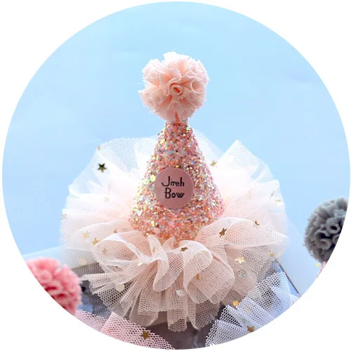 مشبك شعر كوري للفتيات الصغيرات على شكل نجمة لامعة من التول مصنوع يدويًا لعيد الميلاد الأول وإكسسوار لامع لالتقاط الصور