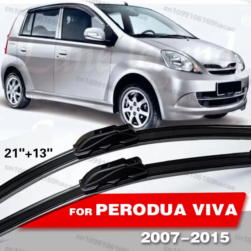 

Для PERODUA VIVA 2007-2015: Щетки стеклоочистителя из мягкой резины для лобового стекла, 21+13 дюймов