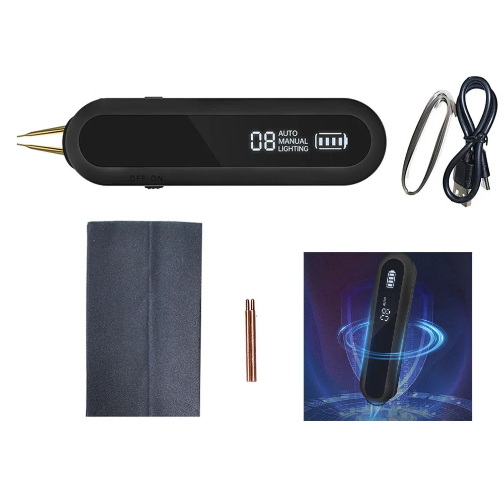 Compact Portable Spot Welder with Dual Pulse and 12 Level Settings for Precise Welding on Thin Metal Sheets at Home