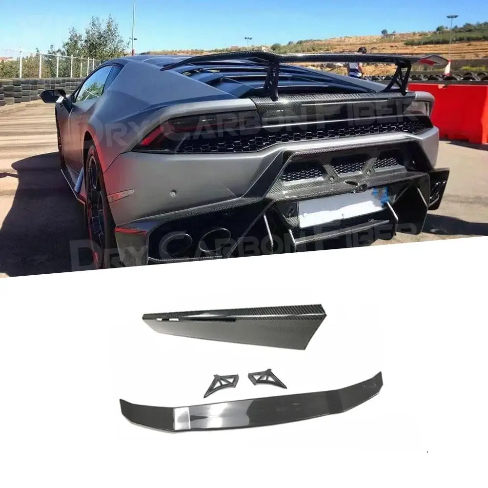 

Carbon Fiber /FRP Rear Trunk Duck Spoiler Wing with Trunk Panel for Lamborghini Huracan LP610 LP580 2014-2018 Car Styling