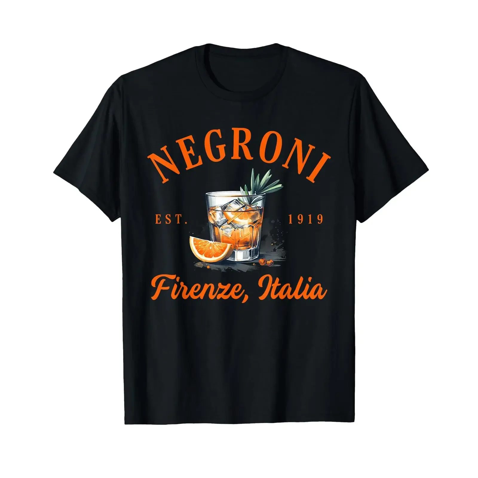 Negroni Lover Firenze Italia Italian Travel Florence Italy T Shirt vintage Washed streetwear Breathable Unisex Comfortable