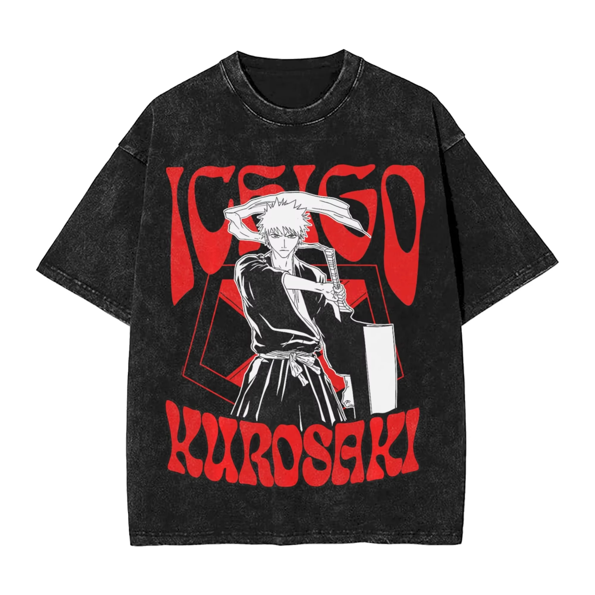 Summer Hot Sale Bleach Anime T Shirts Men Women Vintage Top Hip Hop Streetwear Oversized T-shirt Short Sleeve Casual Clothing