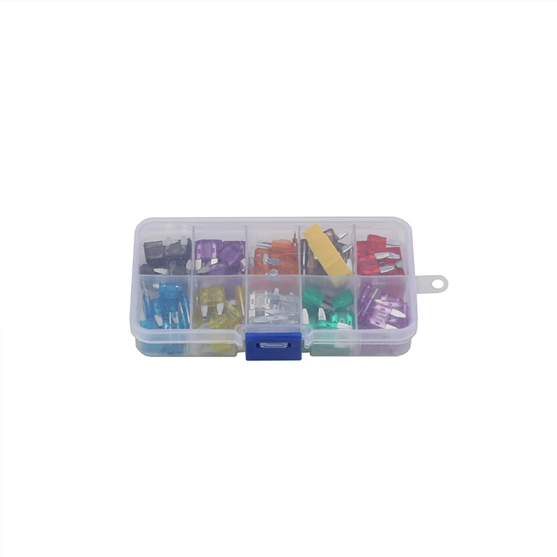 100PCS boxed small car fuse inserts, fuses, zinc alloy fuses
