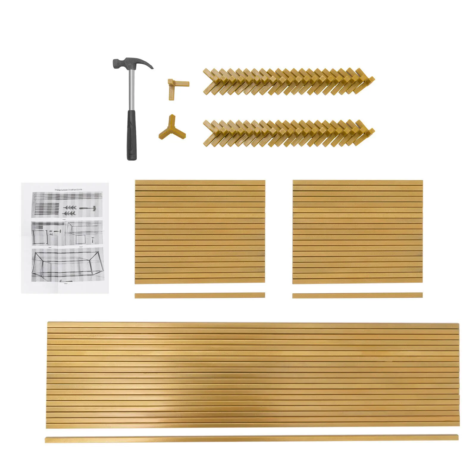 웨딩 플라워 스탠드 세트 - 아치형 & 직사각형 스탠드 2개, 견고한 스틸, 22LBS 용량 - 결혼식, 파티, 이벤트, DIY 데코용