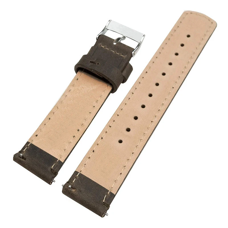 Leather Watch bracelet 20mm 22mm Universal smartwatch strap Quick Release strap watch accessories