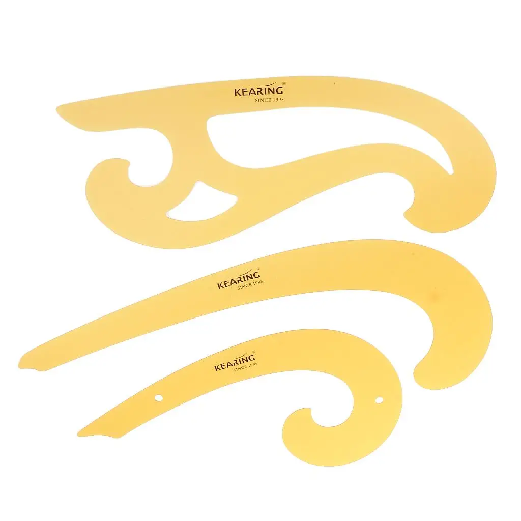 Plastic French Curve Template Sewing Ruler Set Clothing Pattern Drafting Tool for Designers School Office Use