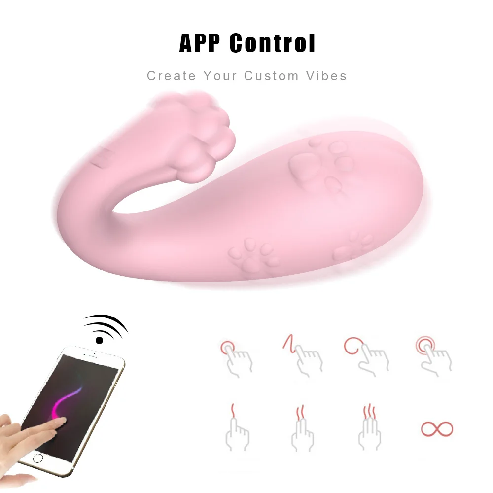Vibrador de silicona Monster Pub con carga USB, aplicación Bluetooth, masaje de punto G, control remoto inalámbrico, Juguetes sexuales para mujeres, 8 frecuencias