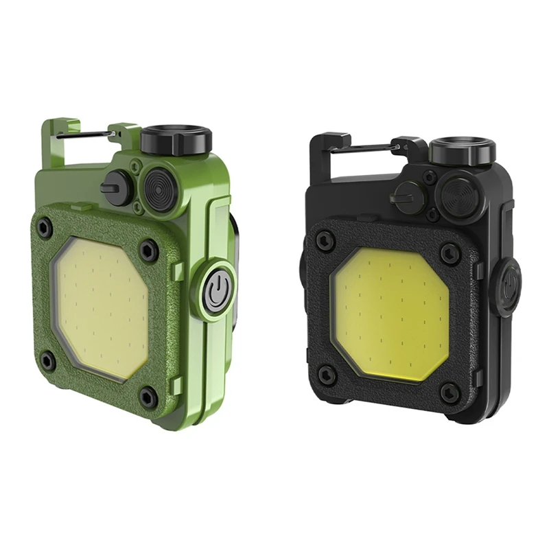 Mini lampe de poche porte-clés portable, lampe de poche LED aste par USB, lanterne de camping, randonnée en plein air